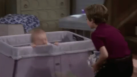 Jr Excited GIF - Fuller House Cutebaby Laugh GIFs