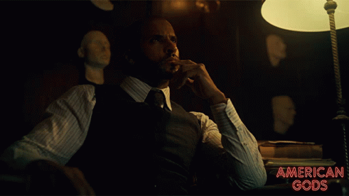 Thinking Ricky Whittle GIF - Thinking Ricky Whittle Shadow Moon GIFs
