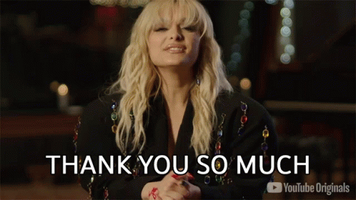 Thank You So Much Bebe Rexha GIF - Thank You So Much Bebe Rexha Released GIFs