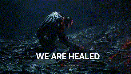 a picture of venom with the words we are healed on it