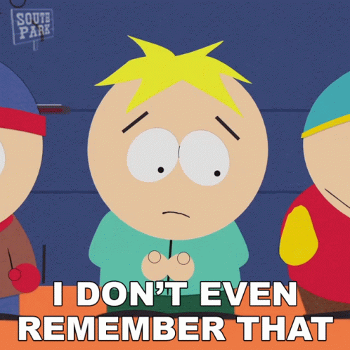 I Dont Even Remember That Butters Stotch GIF - I Dont Even Remember That Butters Stotch South Park GIFs