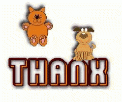 a cat and a dog are on a thank you sign