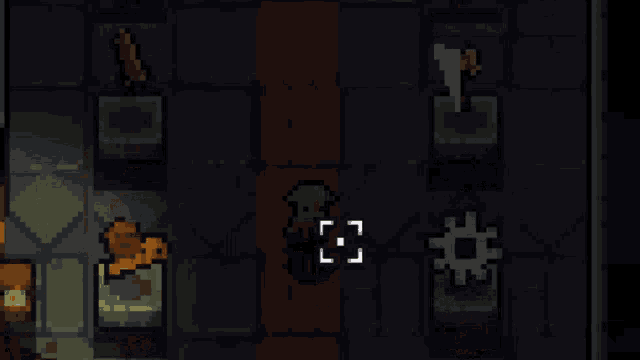 a screenshot of a video game shows a frog in the middle of the screen