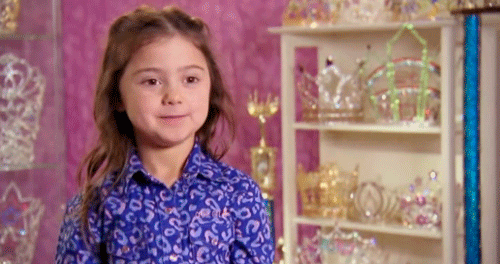 Hee Hee Maaybe GIF - Toddlers And Tiaras Reality Smile GIFs