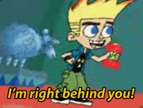 Johnny Test Im Right Behind You GIF - Johnny Test Im Right Behind You Ive Got Your Back GIFs
