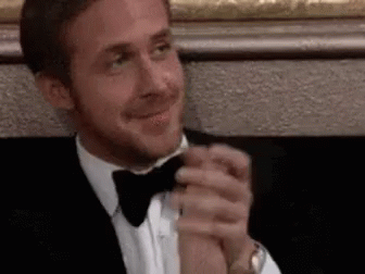 Ryan Gosling GIF - Ryan Gosling Sourire Applaudir GIFs