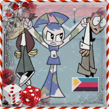 a picture of a cartoon character with the flag of the phillipines