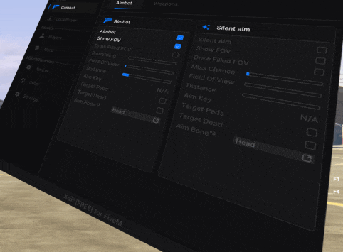 a computer screen displays a menu for a game called combat