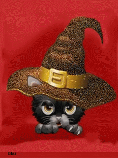 Black Cat GIF - Black Cat Halloween GIFs