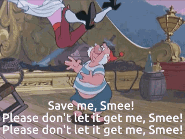 Captain Hook Smee GIF - Captain Hook Smee Peter Pan GIFs