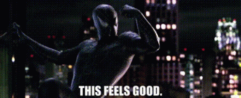 Spider Man This Feels Good GIF - Spider Man This Feels Good Feels Good GIFs