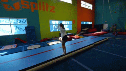 Back Flip Gymnastics GIF - Back Flip Gymnastics Practice GIFs