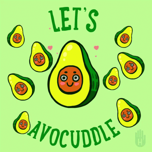 Avocado Lets Avocuddle GIF - Avocado Lets Avocuddle Cuddle GIFs