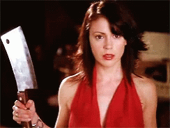 Charmed Phoebe Halliwell GIF - Charmed Phoebe Halliwell Butcher Knife GIFs