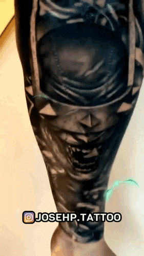 a person has a tattoo on their leg that says josehp.tattoo on it
