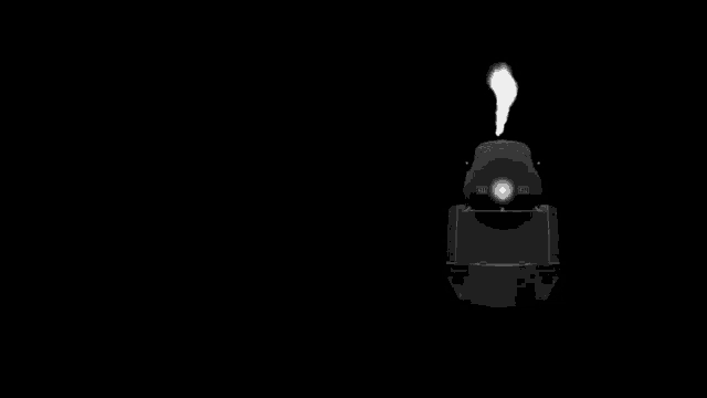 a black and white drawing of a train with smoke coming out of it and the words the j above it