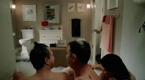 Um GIF - Life In Pieces Bathtime Interrupted GIFs