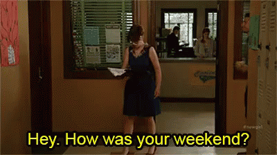 When You Can´t Even Small Talk GIF - New Girl Jess Zooey Deschanel GIFs