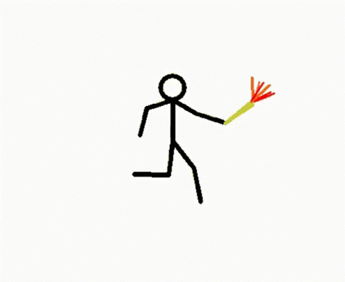 Pass The Torch Stick Figures GIF - Pass The Torch Stick Figures Stick Figures Pass The Torch GIFs
