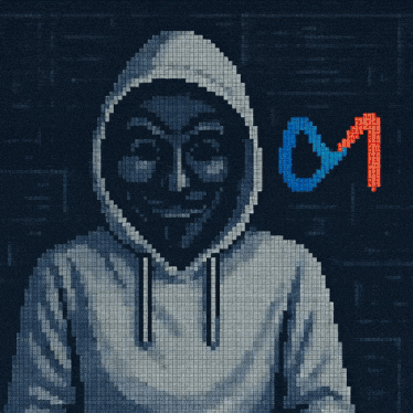 a pixel art of a man wearing a hoodie with a mask on his face