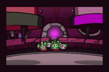 Waiting For The Doughnuts To Fall GIF - Invader Zim Donuts Doughnuts GIFs