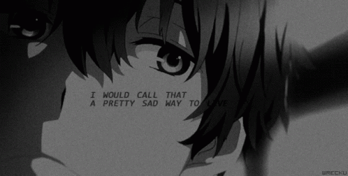 Sad Anime GIF - Sad Anime I Would Call That A Pretty Sad Way GIFs