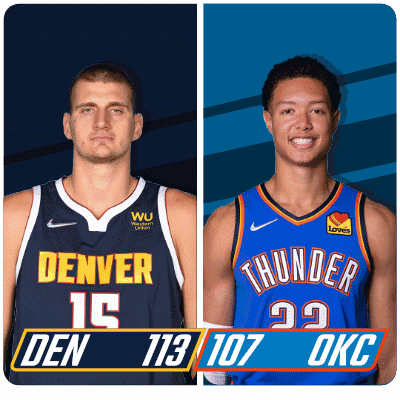Denver Nuggets (113) Vs. Oklahoma City Thunder (107) Post Game GIF - Nba Basketball Nba 2021 GIFs