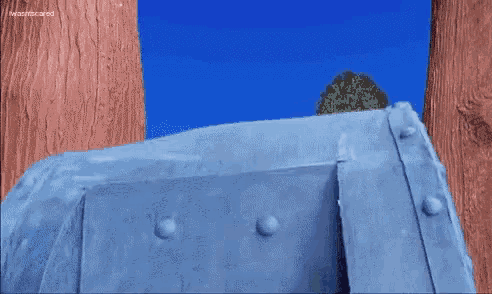a picture of a metal object with a blue sky in the background and the words " wastscared " on the bottom