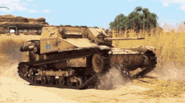 a tank with the number 1 on the side