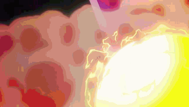 a cartoon illustration of a lightning bolt coming out of a sphere