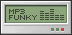 a screen that says mp3 funky on it ..
