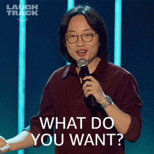 What Do You Want Jimmy O Yang GIF - What Do You Want Jimmy O Yang Laugh Track GIFs