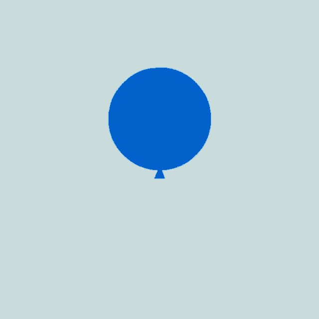 a blue circle with sharp edges is on a white background
