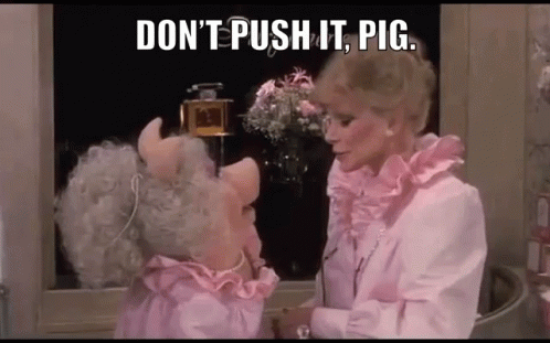 Joan Rivers Miss Piggy GIF - Joan Rivers Joan Miss Piggy GIFs