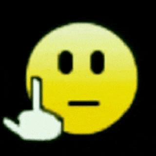 a yellow smiley face with a white finger pointing up .