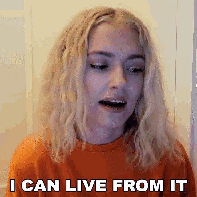 I Can Live From It Mimi GIF - I Can Live From It Mimi Michaela Lintrup GIFs