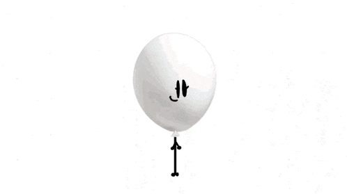 a white balloon with a drawing of a sailboat on it