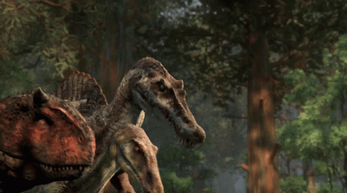 Spinosaurus Carnotaurus GIF - Spinosaurus Carnotaurus Baryonyx GIFs