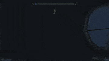 a screenshot of a video game with a sniper rifle and a score of 2 to 3