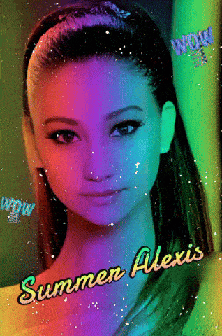 a picture of a girl with the name summer alexis