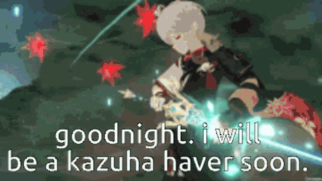 Kazuha Genshin GIF - Kazuha Genshin Goodnight GIFs