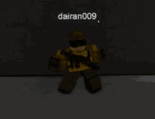 a video game character with the name dairan009 on the bottom