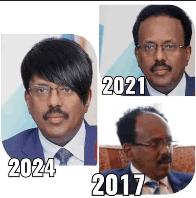 a man with glasses and a mustache is shown with the years 2024 and 2017 below him