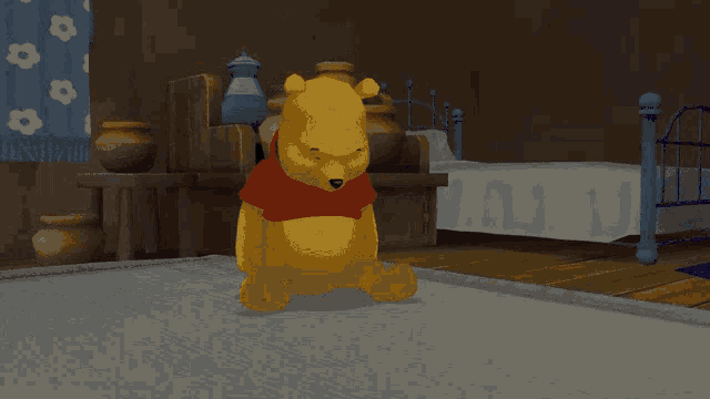 Pooh Bear Stretch GIF - Pooh Bear Stretch Stretching GIFs