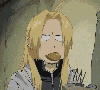a cartoon character with long blonde hair is making a funny face