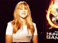 Yes Jennifer Lawrence GIF - Yes Jennifer Lawrence Hunger Games GIFs