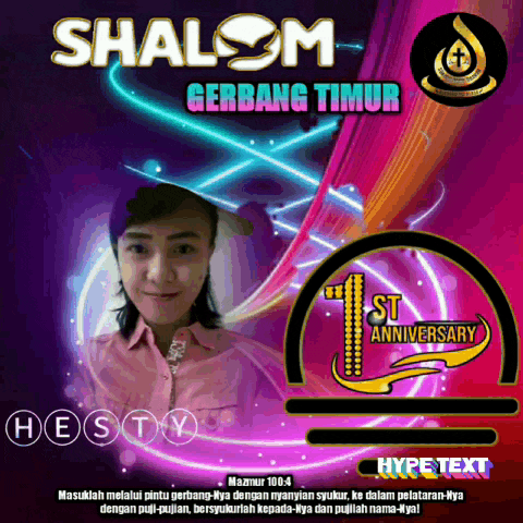 a poster for shalom gerbang timur with a picture of a woman on it