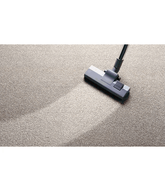 a vacuum cleaner is being used to clean a carpet