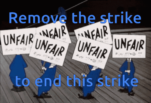 a group of people holding up signs that say " unfair "