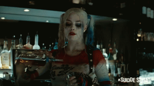 Harley At The Bar GIF - Suicide Squad Suicide Squad Gi Fs Margot Robbie GIFs